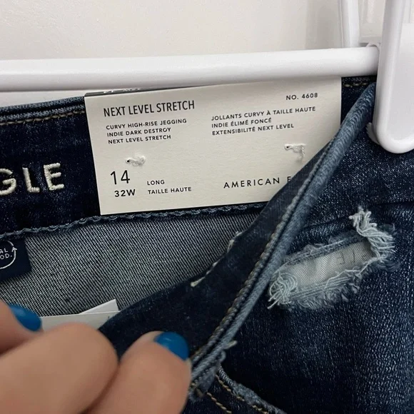 NWT Women’s AE Curvy High-Rise Jeggings - Picture 7 of 14